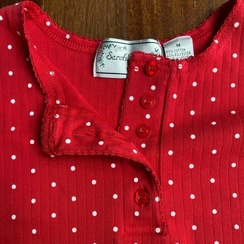 Vintage | Henley Polka Dot Shirt
